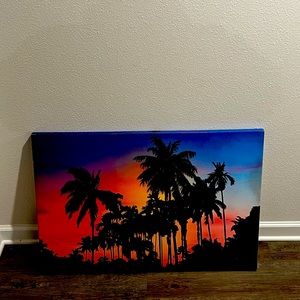 Sunset beach painting